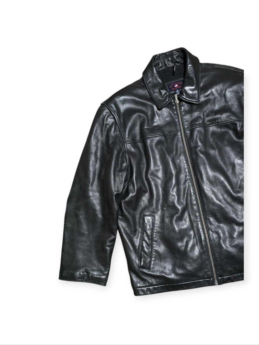Vintage Lambskin Leather U.S. POLO ASSN. Outwear Jacket - Picture 4 of 10